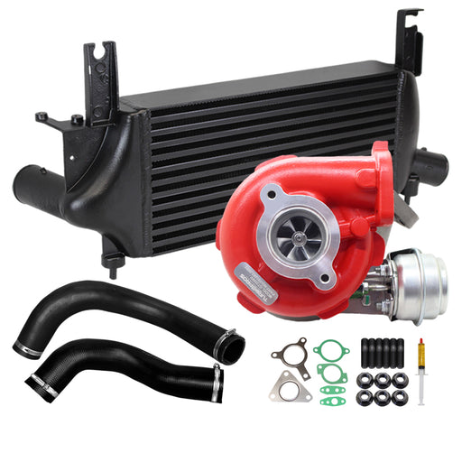 GEN1 High Flow Turbo Charger With 75mm Intercooler & Hoses For Nissan Pathfinder R51 YD25 2.5L 3 Bolts