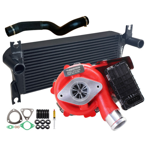 GEN1 High Flow Turbo Charger With 106mm Intercooler & Hoses For Mazda BT50 & Ford Ranger 2.2L 2011 Onwards