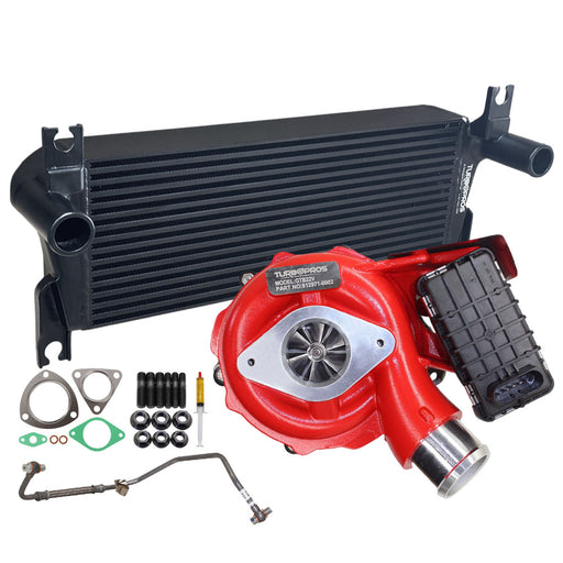 GEN1 High Flow Turbo Charger With 106mm Intercooler And Genuine Oil Feed Pipe For Mazda BT-50 UP 3.2L 2011-2015