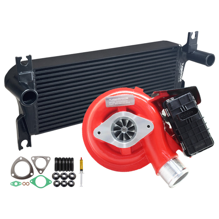 GEN1 High Flow Turbo Charger With 106mm Intercooler For Mazda BT-50 3.2L 2015 Onwards & Ford Everest / Ranger 3.2L