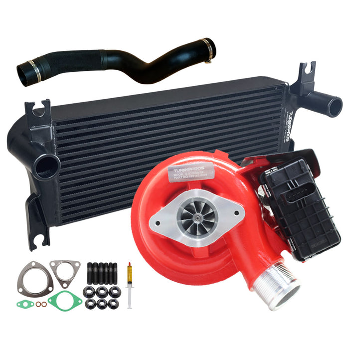 GEN1 High Flow Turbo Charger With 106mm Intercooler & Hoses For Mazda BT-50 & Ford Ranger / Everest 3.2L 2015 Onwards