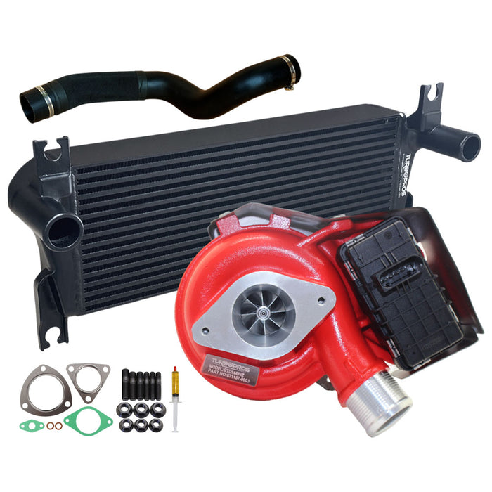 GEN1 High Flow Turbo Charger With 106mm Intercooler & Hoses For Ford Ranger / Everest UA 2.2L 2015 Onwards