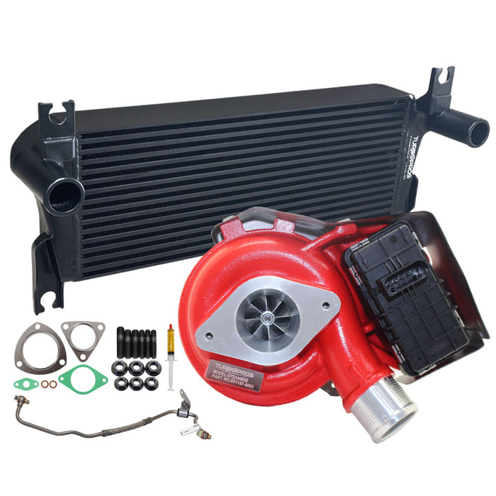 GEN1 High Flow Turbo Charger With 106mm Intercooler And Genuine Oil Feed Pipe For Ford Everest UA 2.2L 2015 Onwards