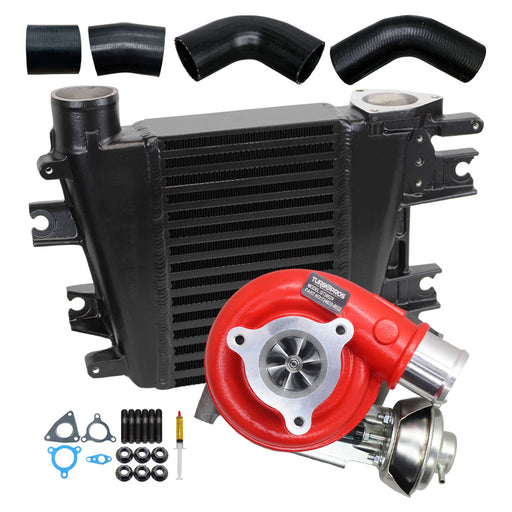 GEN1 High Flow Turbo Charger With 65mm Intercooler & Hoses For Nissan Patrol GU ZD30 3.0L Direct Injection 2000-2007