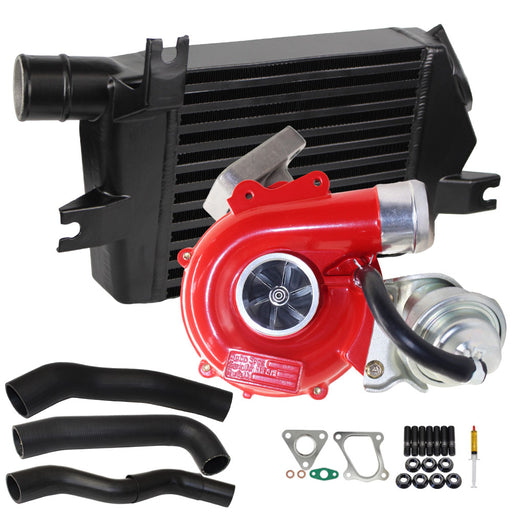 GEN1 High Flow Turbo Charger With 60mm Intercooler & Hoses For Mitsubishi Triton MN 4D56 2.5L VT10