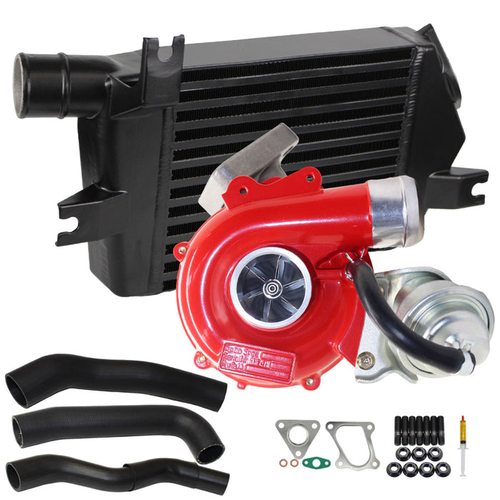 GEN1 High Flow Turbo Charger With 60mm Intercooler & Hoses For Mitsubishi Triton MN 4D56 2.5L VT10