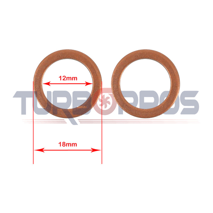 Turbo Charger Oil Feed Gasket For Jaguar XF 2.2L