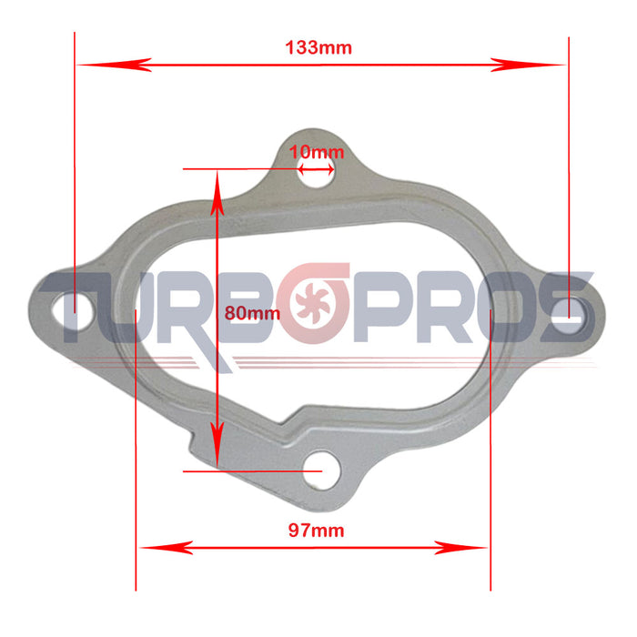 Turbo Charger To Exhaust Manifold Gasket For Mitsubishi Delica 4M40T 2.8L