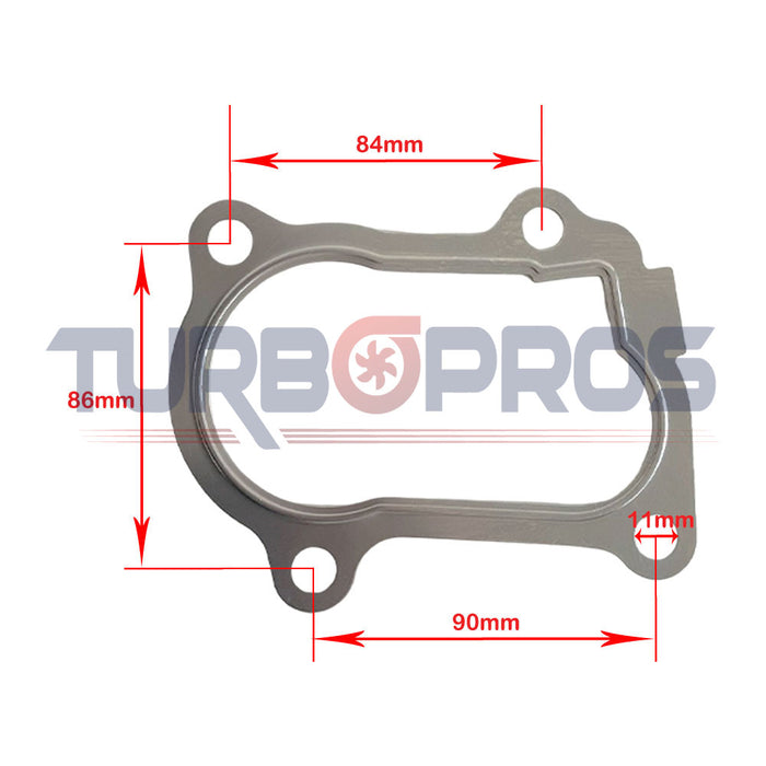 Turbo Charger To Dump Pipe Gasket For Toyota LandCruiser 80/100 Series HDJ80/100 1HD-T / 1HD-FT 4.2L