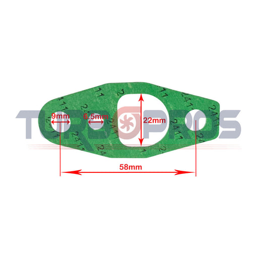 Turbo Charger Oil Feed Gasket For Toyota LandCruiser 80/100 Series HDJ80/100 1HD-T / 1HD-FT 4.2L