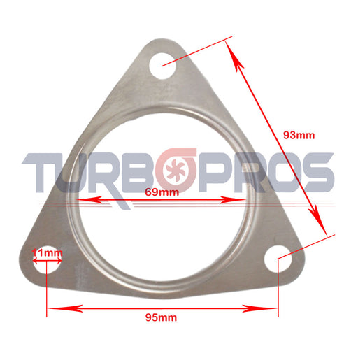 Turbo Charger To Dump Pipe Gasket For Nissan Pulsar 1.6L