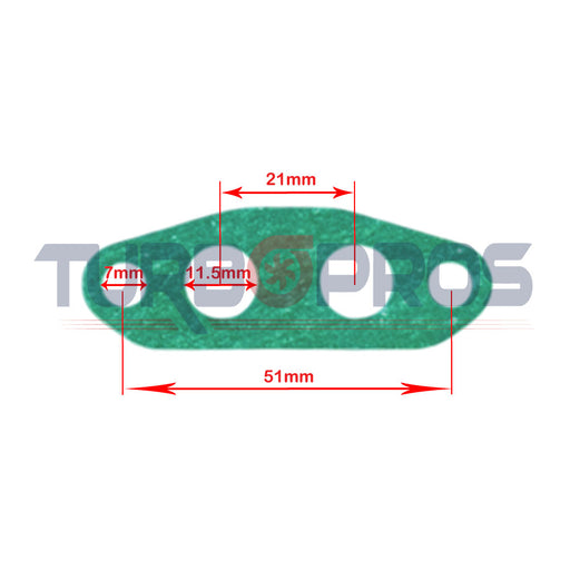 Turbo Charger Coolant Feed & Return Gasket For Toyota Land Cruiser Prado 1KD-FTV 3.0L