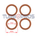 Turbo Charger Coolant Feed & Return Gasket For Hyundai iLoad / iMax D4CB 2.5L 2008-2012