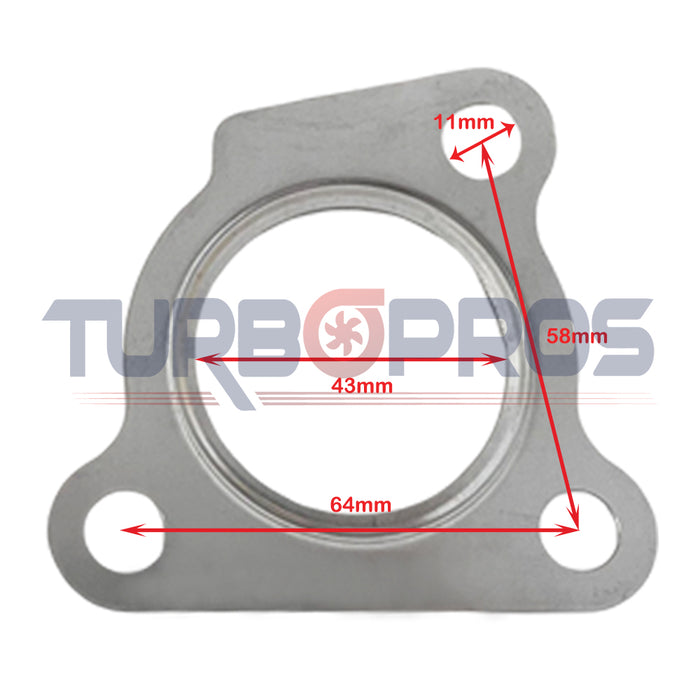 Turbo Charger To Exhaust Manifold Gasket For Toyota LandCruiser 200 Series 1VD-FTV 4.5L Passenger Side