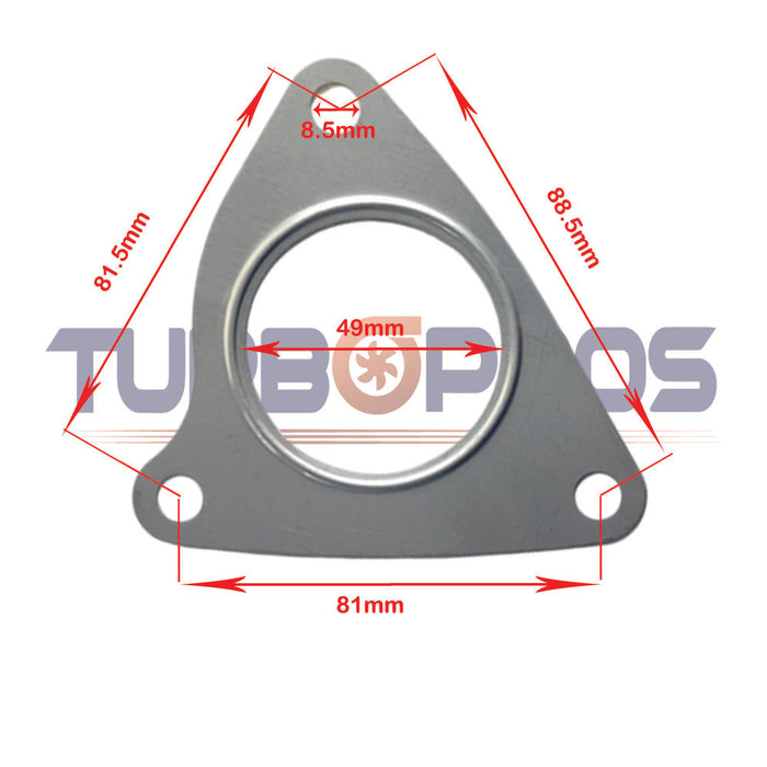 Turbo Charger To Dump Pipe Gasket For Jaguar XF 3.0L Passenger Side