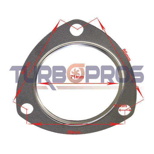 Turbo Charger To Dump Pipe Gasket For Ford Transit 2.2L FWD 786880-0021