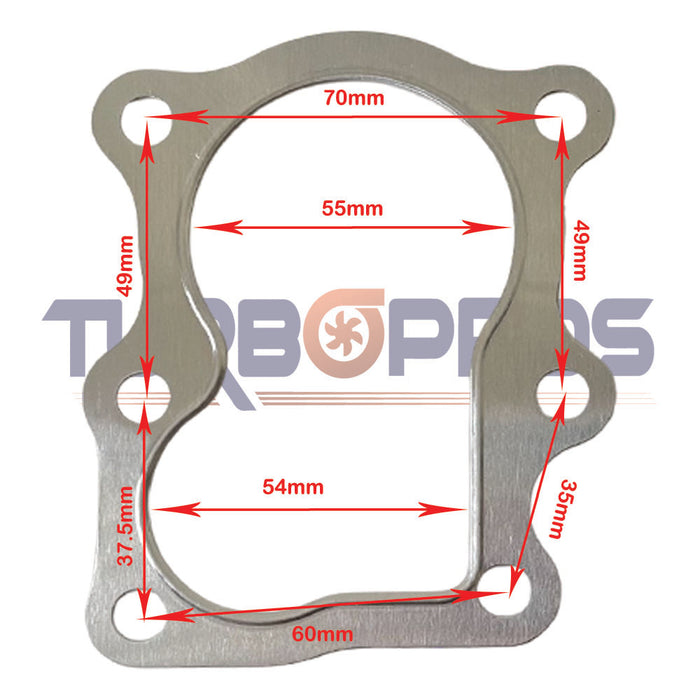 Turbo Charger To Dump Pipe Gasket For Nissan Patrol GU Y61 TD42 4.2L