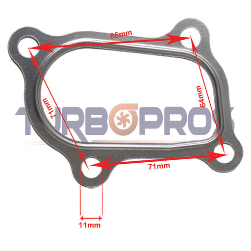 Turbo Charger To Dump Pipe Gasket For Nissan Navara D22 YD25 2.5L