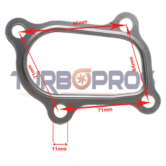 Turbo Charger To Dump Pipe Gasket For Nissan Navara D22 YD25 2.5L