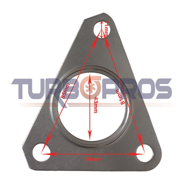 Turbo Charger To Exhaust Manifold Gasket For Nissan Navara D22 YD25 2.5L