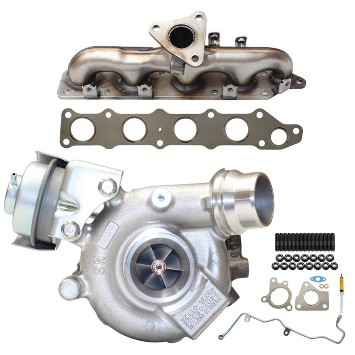 Genuine Turbo Charger With Genuine Exhaust Manifold, Oil Feed Pipe, Gasket & Stud Kit For Mitsubishi Outlander / ASX 4N14 2.2L 1515A238