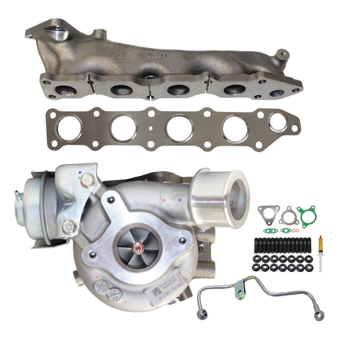 Genuine Turbo Charger With Genuine Exhaust Manifold, Oil Feed Pipe, Gasket & Stud Kit For Mitsubishi Triton MQ / Pajero Sport 4N15 2.4L 1515A295