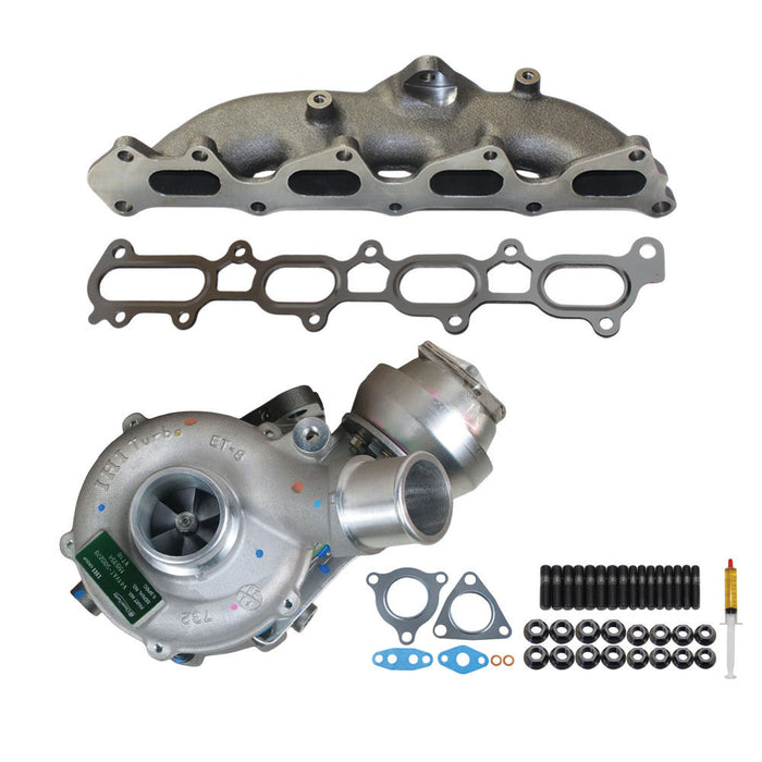 Genuine Turbo Charger With Exhaust Manifold, Gasket & Stud Kit For Mitsubishi Challenger 4D56 2.5L VT16