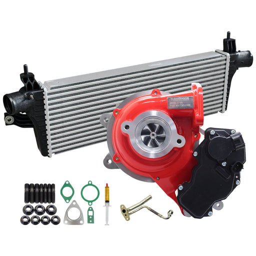 GEN1 High Flow Turbo Charger With 50mm Intercooler And Genuine Oil Feed Pipe For Toyota Fortuner 1GD-FTV 2.8L 2015-2020