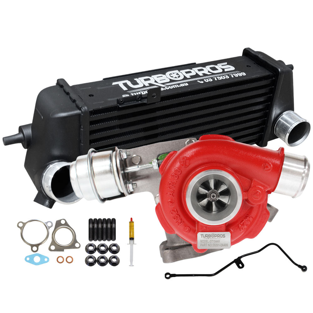 GEN1 High Flow Turbo Charger With 76mm Intercooler And Genuine Oil Fee ...