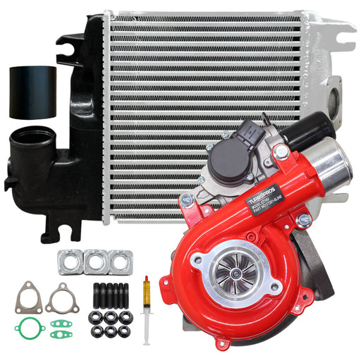 GEN1 High Flow Turbo Charger With 50mm Intercooler & Hoses For Toyota Hilux N70 D4D KUN26 1KD-FTV 3.0L 2010-2015