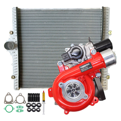 GEN1 High Flow Turbo Charger With 24mm Intercooler For Toyota LandCruiser Prado KDJ120 / KDJ150 2005-2015