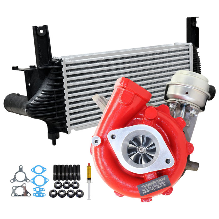 GEN1 High Flow Turbo Charger With 62mm Intercooler For Nissan Navara D40 / Pathfinder R51 YD25 2.5L