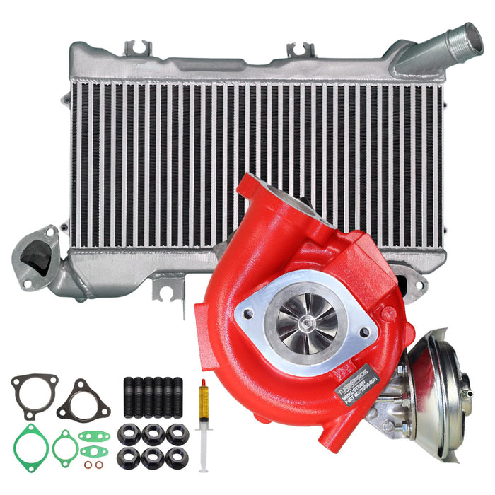 GEN1 High Flow Turbo Charger With 48mm Intercooler For Toyota LandCruiser 76/78/79 Series VDJ76R/VDJ78R/VDJ79R 1VD-FTV V8 4.5L