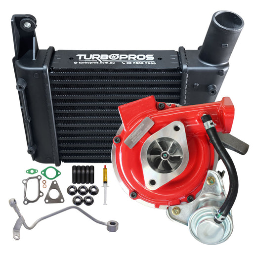 GEN1 High Flow Turbo Charger With 63mm Intercooler And Genuine Oil Feed Pipe For Nissan Navara D22 YD25 2.5L