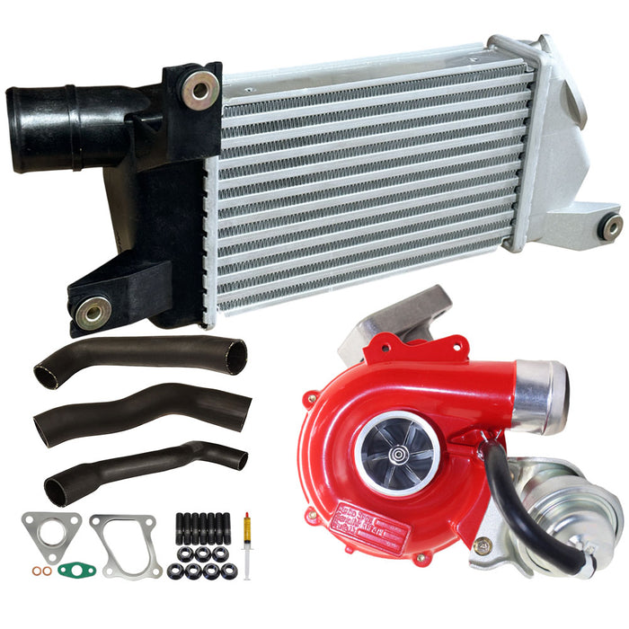 GEN1 High Flow Turbo Charger With 50mm Intercooler & Hoses For Mitsubishi Challenger 4D56 2.5L 2WD VT10