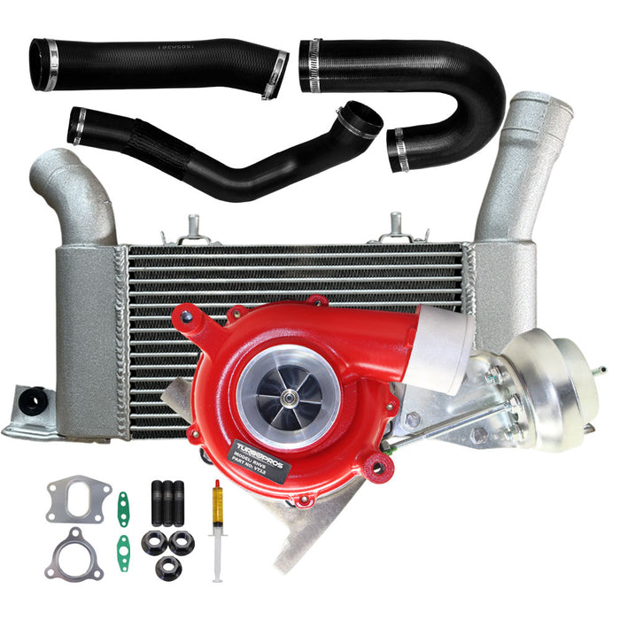 GEN1 High Flow VT12 Turbo Charger With 64mm Intercooler & Hoses For Mitsubishi Pajero 4M41 3.2L