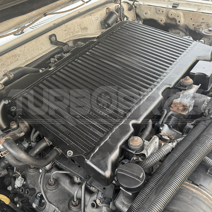Upgrade Aluminium 60mm Intercooler For Toyota LandCruiser 79 Series VDJ79R 1VD-FTV V8 4.5L
