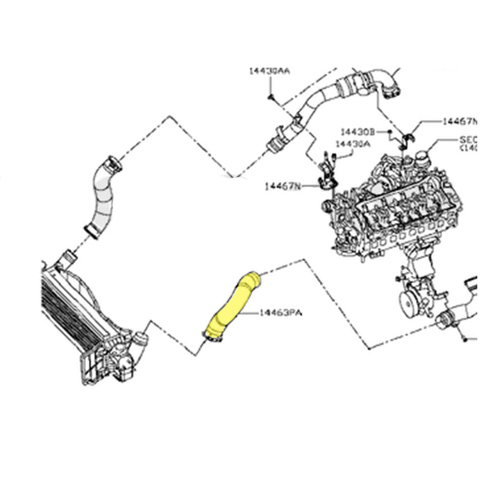 Upgrade Billet Turbo Charger With Intercooler & Hose ForNissan Navara D23 NP300 YS23D 2.3L Twin-Turbo
