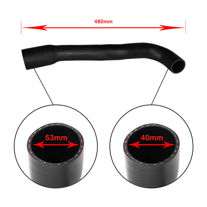 Upgrade Aluminium 60mm Intercooler & Hoses For Mitsubishi Triton MN/Challenger 4D56 2.5L 2WD 2009 Onwards