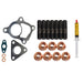 Turbo Charger Installation Stud, Gasket & Lubricant Kit For Mitsubishi Pajero NM / NP 4M41 3.2L 2000-2006