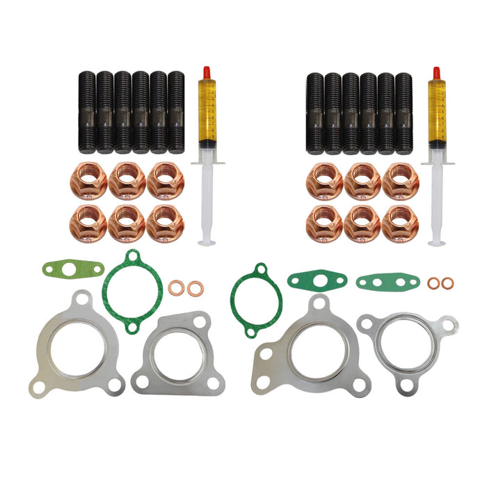 Turbo Charger Installation Stud, Gasket & Lubricant Kit For Toyota Landcruiser 200 Series 1VD-FTV 4.5L