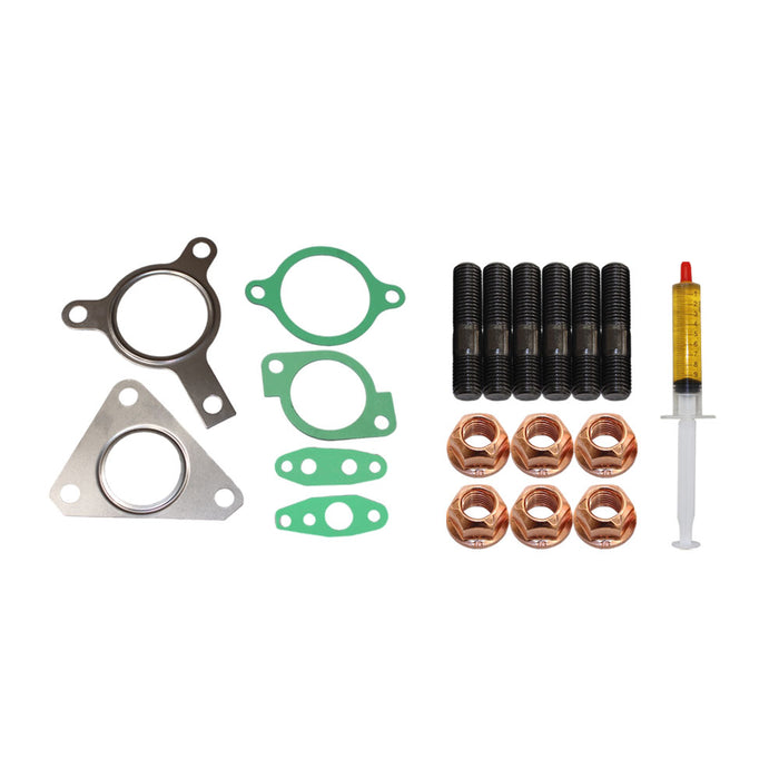 Turbo Charger Installation Stud, Gasket & Lubricant Kit For Nissan Pathfinder R51 YD25 2.5L 3-Bolt