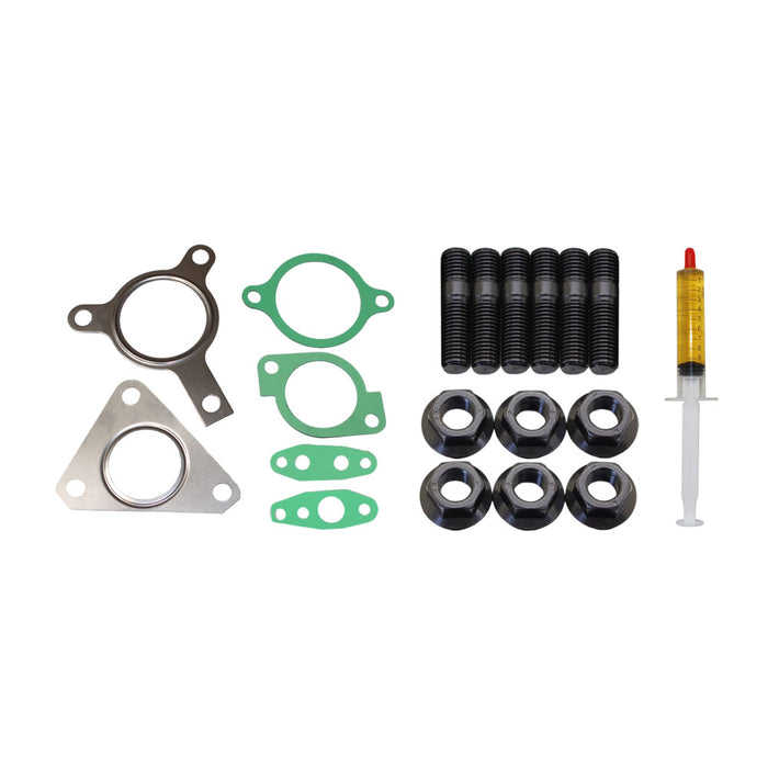 Turbo Charger Installation Stud, Gasket & Lubricant Kit For Nissan Pathfinder R51 YD25 2.5L 3-Bolt