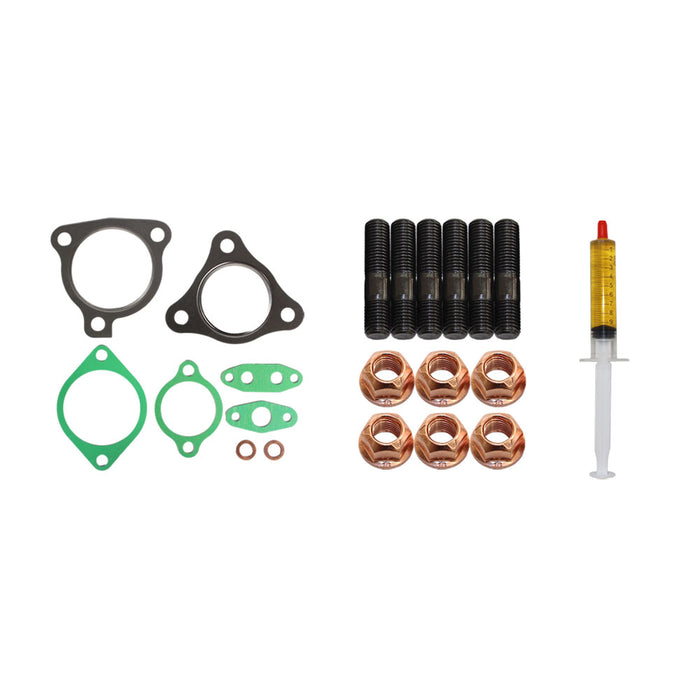 Turbo Charger Installation Stud, Gasket & Lubricant Kit For Toyota Landcruiser 79 Series VDJ79R 1VD-FTV 4.5L