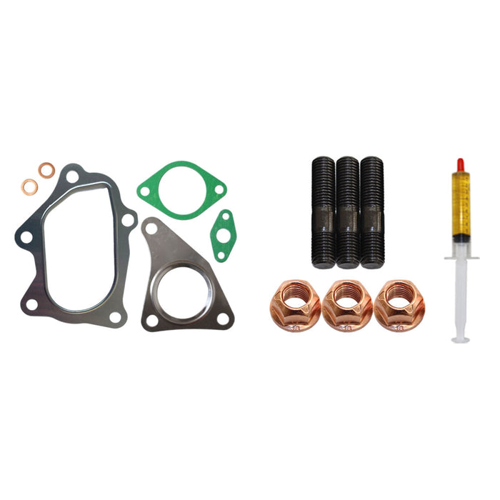 Turbo Charger Installation Stud, Gasket & Lubricant Kit For Subaru Forester XT EJ255 2.5L