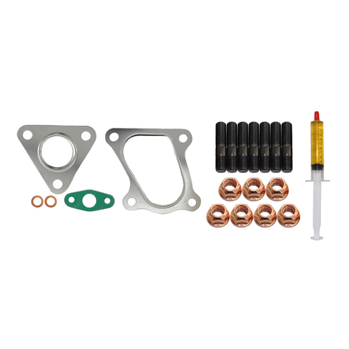 Turbo Charger Installation Stud, Gasket & Lubricant Kit For Mitsubishi Triton MN 4D56 2.5L 2WD