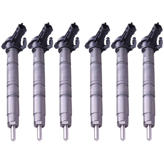 Set of 6-Genuine Bosch Diesel Fuel Injector For Nissan Navara D40 V9X 3.0L 2010 Onwards 0445116033