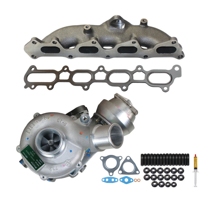 Genuine Turbo Charger With Genuine Exhaust Manifold, Gasket & Stud Kit For Mitsubishi Triton MN 4D56 2.5L VT16