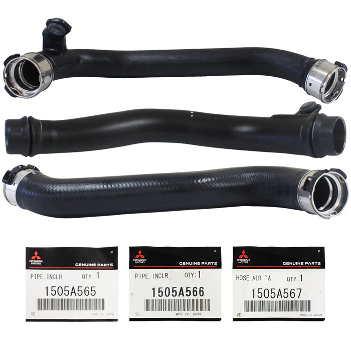 Genuine Hot Side Intercooler Hoses For Mitsubishi Outlander 4N14 2.2L