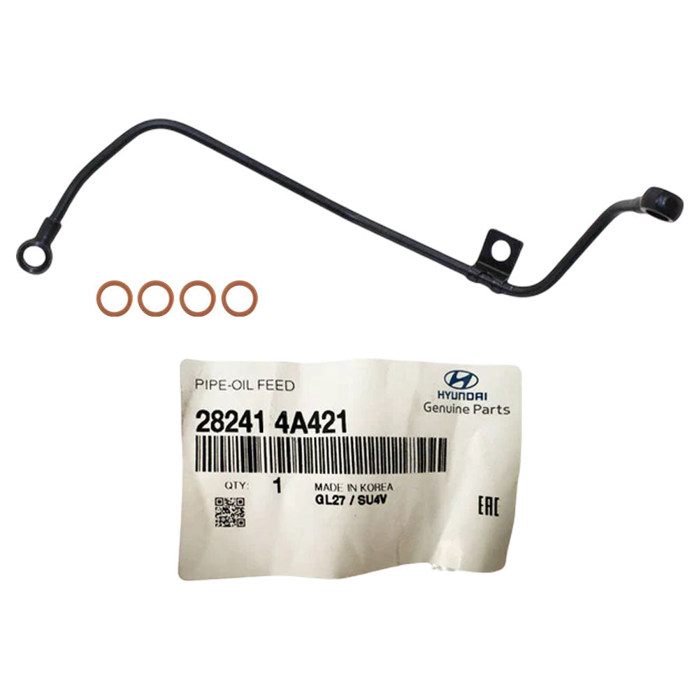 Genuine Turbo Charger Oil Feed Pipe With Gaskets For Hyundai iLoad/iMa ...